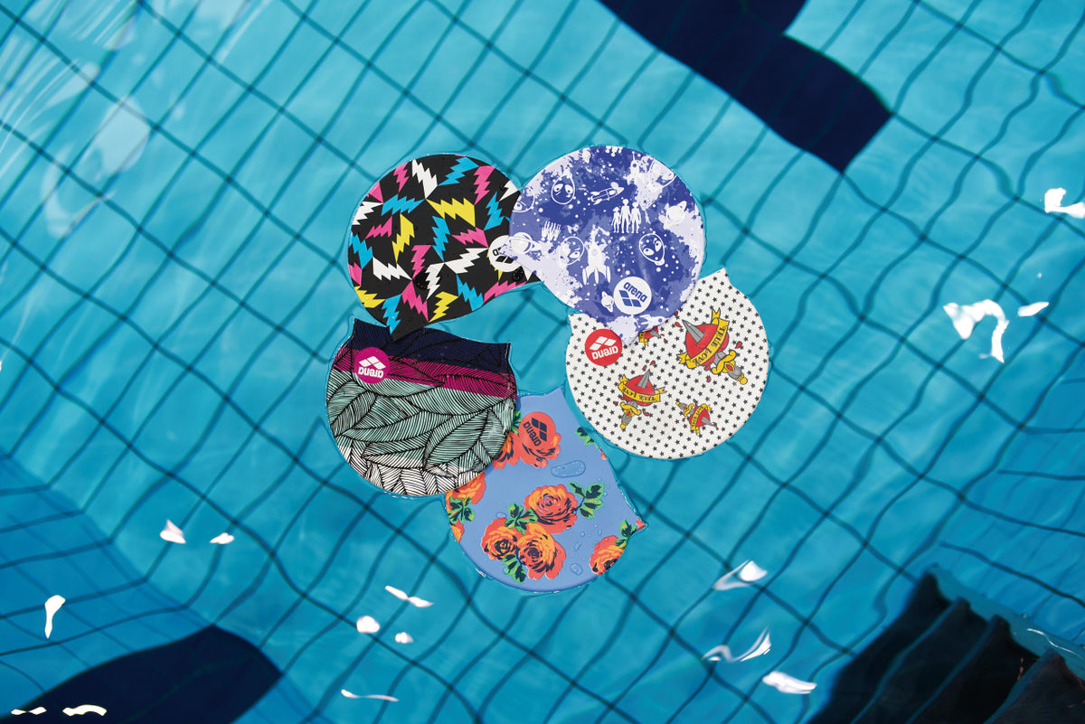 Gorro de natación de silicona arena para niños Junior - Rosa/Multi – arena®  España